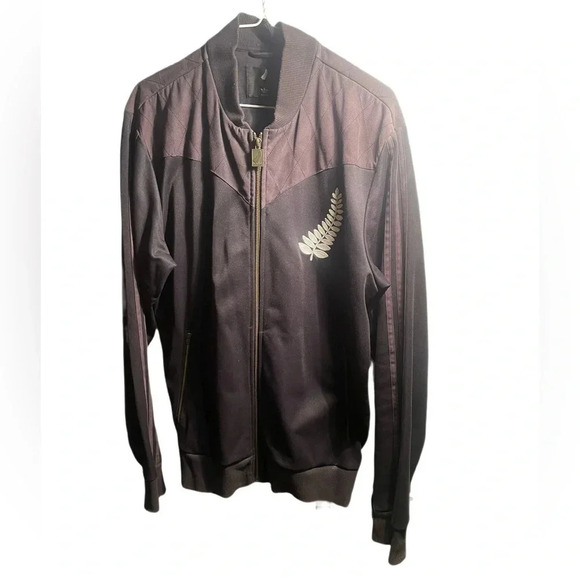 Vintage Adidas “all blacks” deadstock streetwear rugby athletic track jacket L - Picture 1 of 5